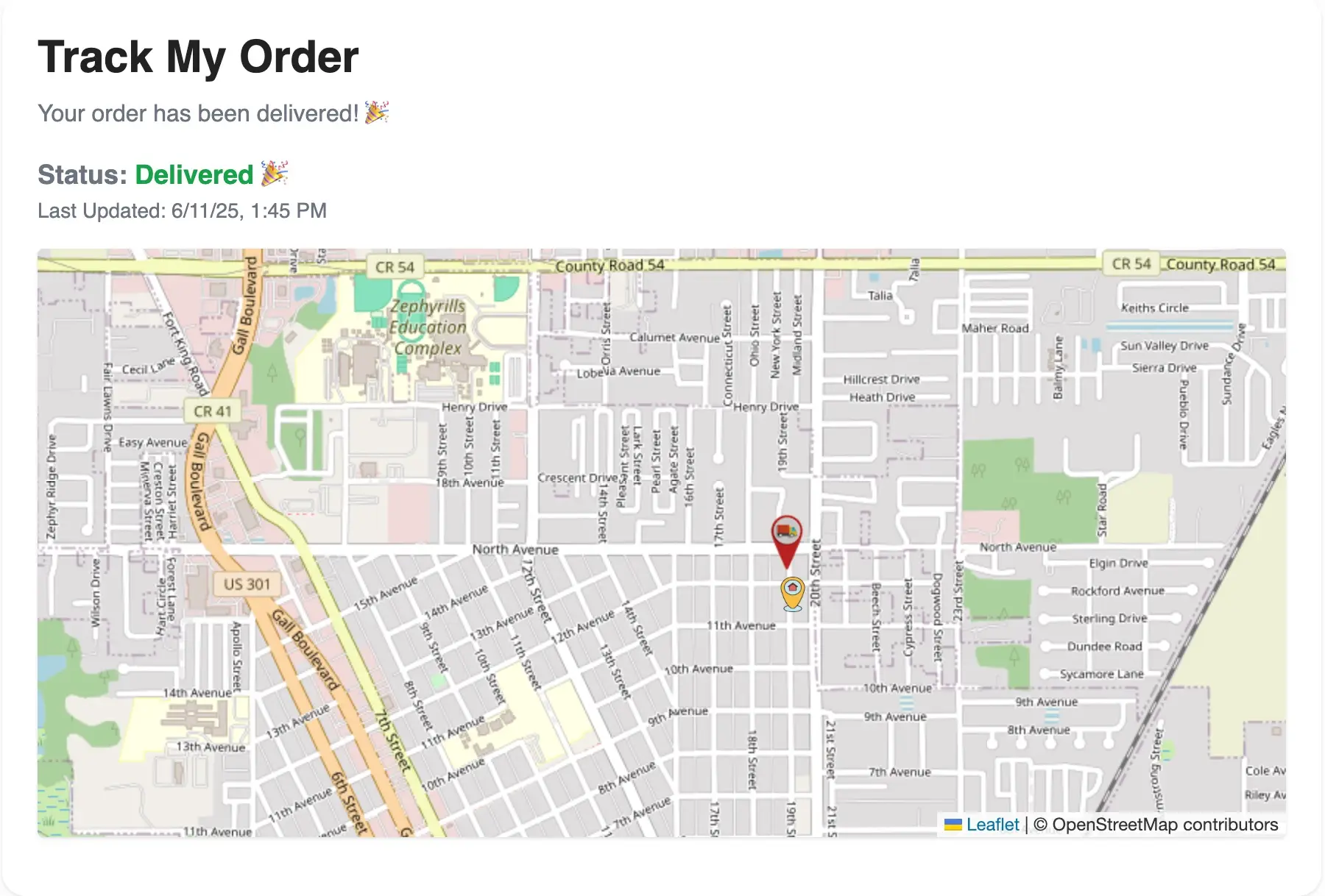 Delivery Tracker